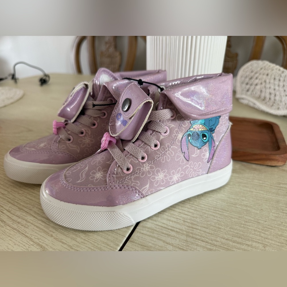 Kids Stitch Light Purple Character Sneakers